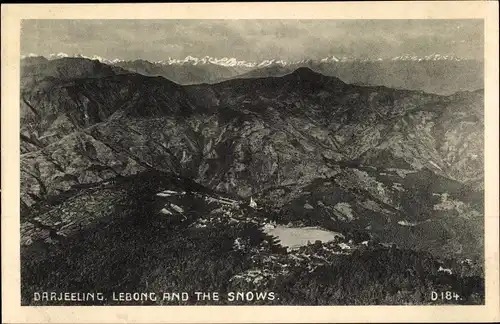 Ak Darjeeling Indien, Lebong and the snows