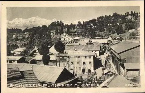 Ak Darjeeling Indien, General view from McKenzie road