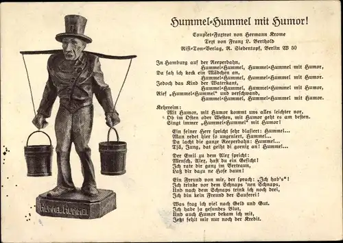 Lied Ak Hamburg, Hummel Hummel mit Humor, Wasserträger