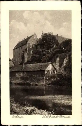 Ak Eschwege an der Werra Hessen, Schloss von der Werraseite