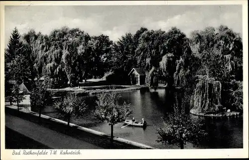 Ak Bad Rothenfelde am Teutoburger Wald, Kahnteich