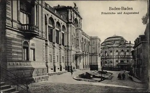 Ak Baden Baden, Friedrichs- u. Augustabad