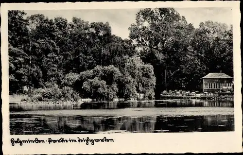 Ak Holzminden, Teichgarten