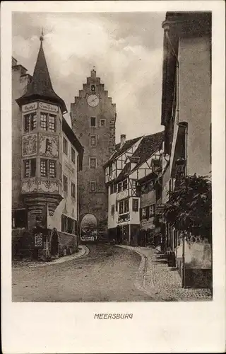 Ak Meersburg am Bodensee, Gasthof zum Bären, Straßenpartie