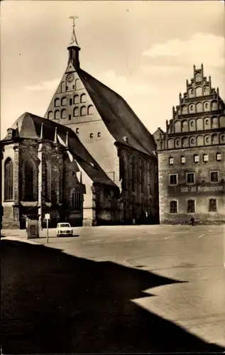 Ak Freiberg in Sachsen, Dom, Bergbaumuseum