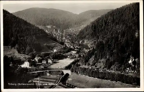 Ak Triberg im Schwarzwald, Blick vom Hohnen