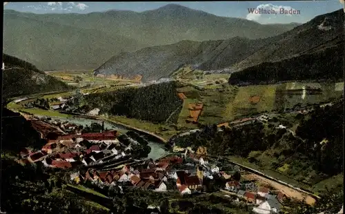 Ak Wolfach im Schwarzwald, Ort mit Umgebung