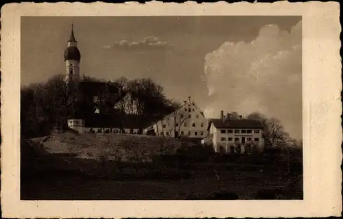 Ak Herrsching am Ammersee in Oberbayern, Kloster Andechs, Gasthof Wastian, Saalbau