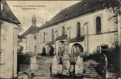 Ak Marienweiher Marktleugast im Frankenwald Bayern, Wallfahrtskirche