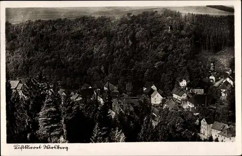 Ak Wirsberg im Fichtelgebirge, Ort vom Berg gesehen, Wald