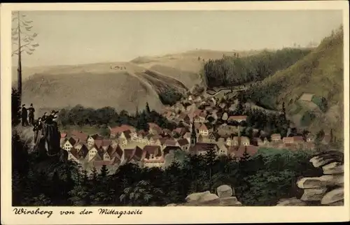 Ak Wirsberg im Fichtelgebirge, die Südpforte d. Frankenwaldes im Jahre 1853