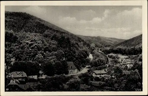 Ak Stolberg im Harz, Blick ins Zechental