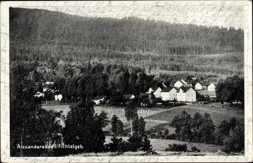 Ak Bad Alexandersbad im Fichtelgebirge Oberfranken, Ort mit Umgebung