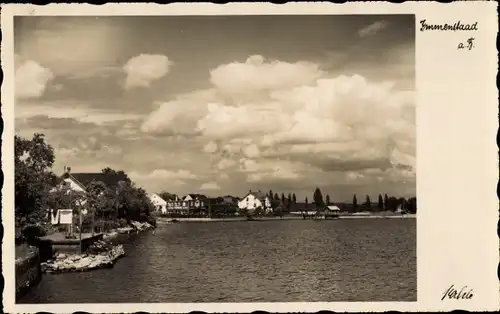Ak Immenstaad am Bodensee, Teilansicht, Wasserblick
