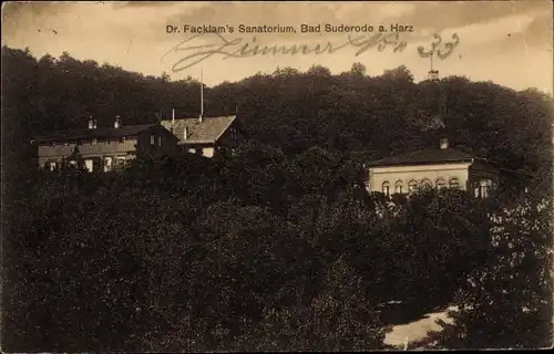 Ak Bad Suderode Quedlinburg im Harz, Dr. Facklams Sanatorium