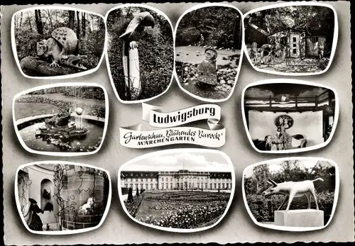 Ak Ludwigsburg in Württemberg, Gartenschau, Blühendes Barock