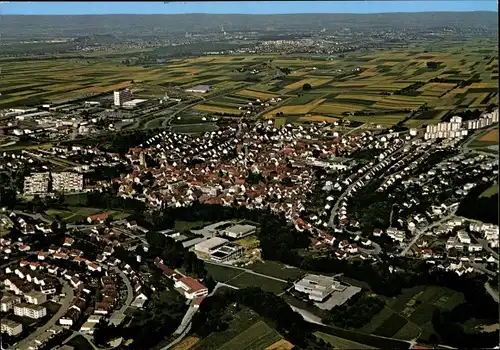 Ak Schwieberdingen in Württemberg, Luftaufnahme