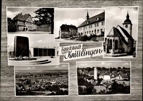 Ak Knittlingen in Württemberg, Kirche, Denkmal, Gesamtansicht