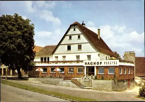 Ak Pfahlbronn Alfdorf in Württemberg, Gasthof-Pension Hagnof