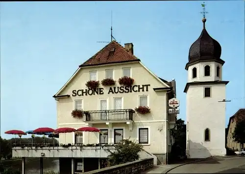 Ak Jagstfeld Bad Friedrichshall in Württemberg, Pension Schöne Aussicht