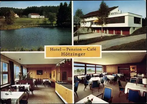 Ak Gschwend Ostalbkreis, Hotel-Pension-Cafe Hötzinger, Innenansicht