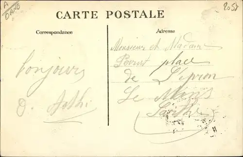 Ak Alencon Orne, Point d'Alencon, Le Chateau, Serviette