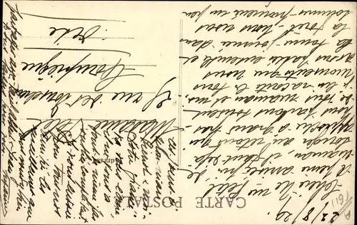 Ak Alencon Orne, Chateau d'O, Tracht, Serviette