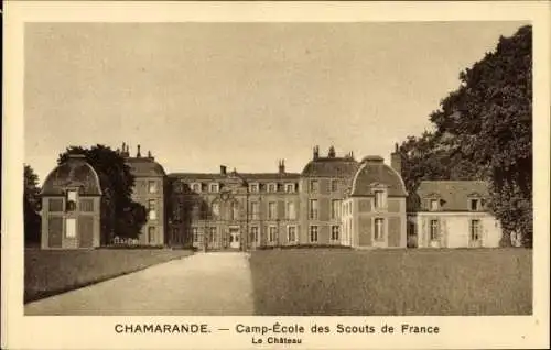 Ak Chamarande Essonne, Camp Ecole des Scouts de France, Le Chateau
