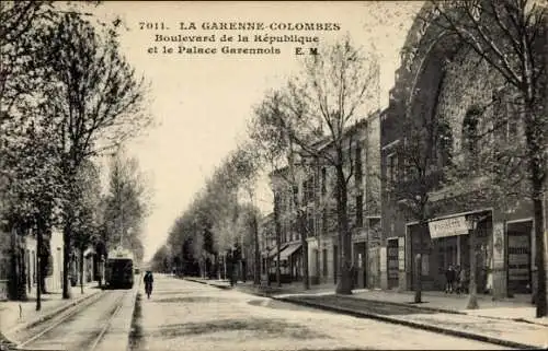 Ak La Garenne Colombes Hauts de Seine, Boulevard de la Republique, Le Palace Garennois