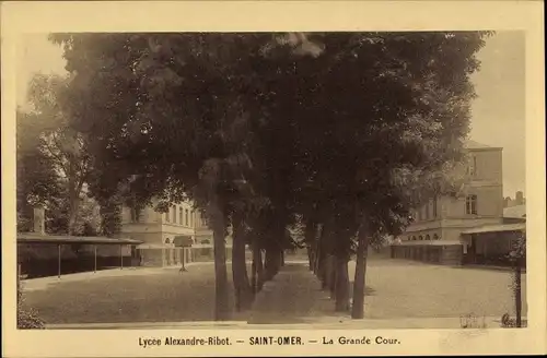 Ak Saint Omer Pas de Calais, Lycée Alexandre Ribot, La Grande Coir