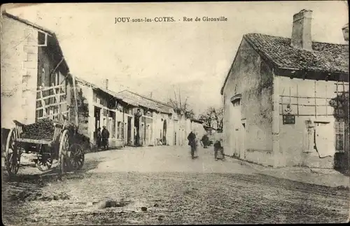 Ak Jouy sous les Cotes Lothringen Meuse, Rue de Gironville
