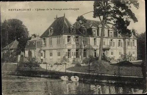 Ak Nettancourt Lothringen Meuse, Chateau de la Grange aux Champs