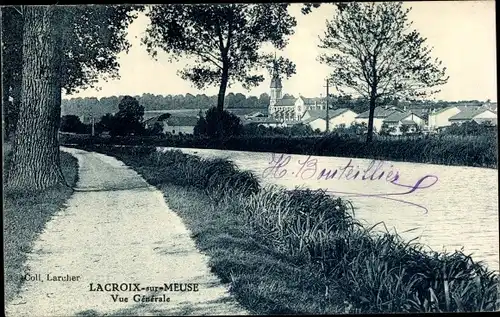 Ak Lacroix sur Meuse, Vue Generale