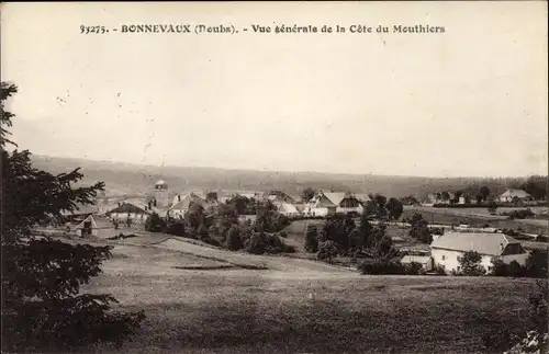 Ak Bonnevaux Doubs, Vue generale de la Cote du Mouthiers