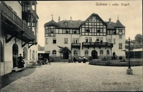 Ak Gelenau im Erzgebirge, König Albert Heim
