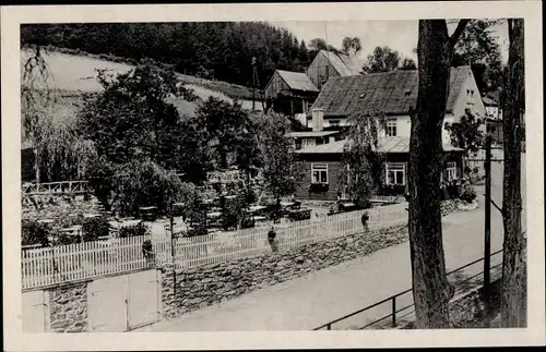 Ak Schindelbach Großrückerswalde im Erzgebirge, Gasthof Schindelbachmühle