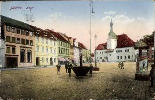 Ak Apolda in Thüringen, Markt