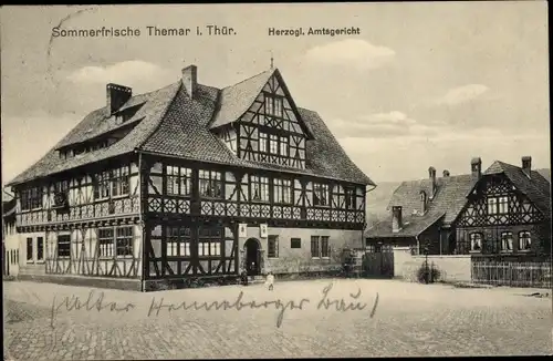 Ak Themar Thüringen, Herzogl. Amtsgericht