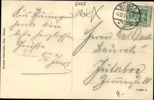 Ak Themar Thüringen, Herzogl. Amtsgericht