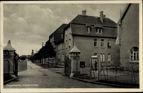 Ak Ohrdruf in Thüringen, Truppenlager, Hauptwache Kaiserstraße