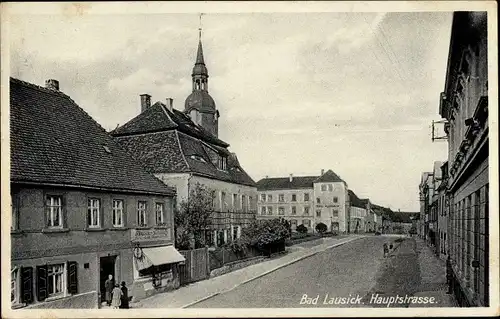 Ak Bad Lausick in Sachsen, Hauptstraße