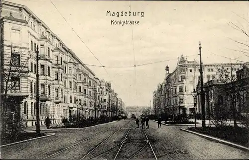 Ak Magdeburg an der Elbe, Königstraße