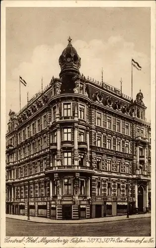 Ak Magdeburg an der Elbe, Ansicht Central Hotel