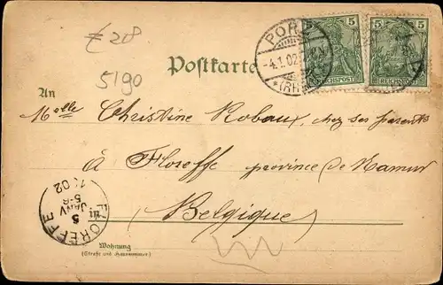 Litho Stolberg im Rheinland, Kaiser Wilhelm I Denkmal, Kirchen, Post, Totalansicht