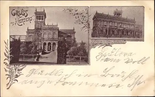 Ak Kierberg Brühl in Westfalen, Blick auf den Bahnhof