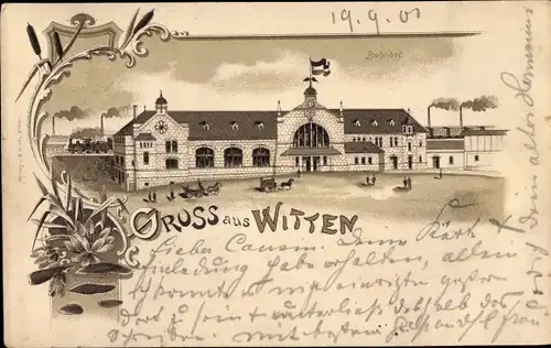 Litho Witten an der Ruhr, Bahnhof