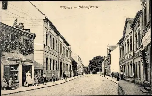 Ak Altdöbern in der Niederlausitz, Bahnhofstraße, Hotel Emil Pachtmann
