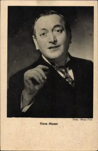 Ak Schauspieler Hans Moser, Portrait