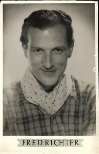 Ak Schauspieler Fred Richter, Portrait, Autogramm