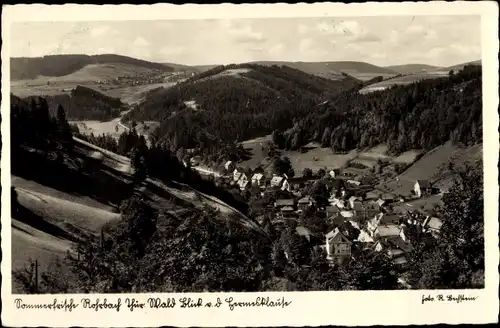 Ak Rohrbach im Thüringer Wald, Panoramablick ins Tal von der Hermesklause